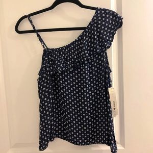 Aqua one shoulder top